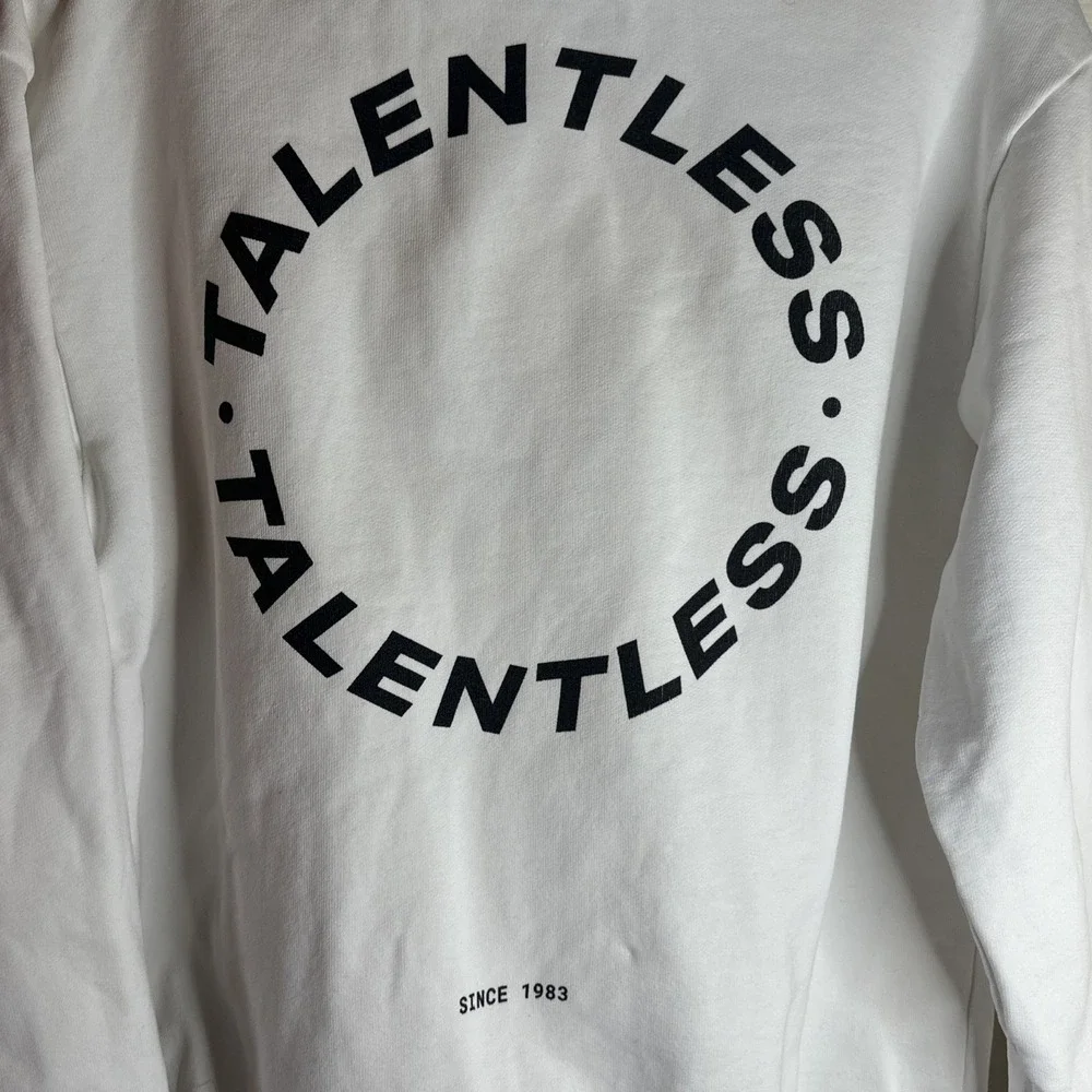 Talentless‎ White Hoodie Smalll